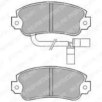 Комплект тормозных колодок DELPHI LP433