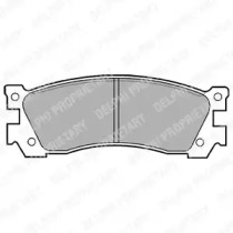 Комплект тормозных колодок DELPHI LP632