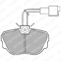Комплект тормозных колодок DELPHI LP647