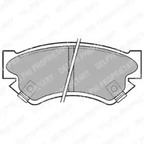 Комплект тормозных колодок DELPHI LP817
