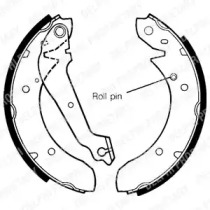Комлект тормозных накладок DELPHI LS1244