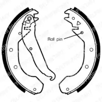 Комлект тормозных накладок DELPHI LS1297