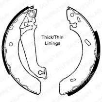 Комлект тормозных накладок DELPHI LS1617