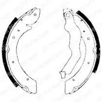Комлект тормозных накладок DELPHI LS1714