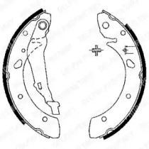 Комлект тормозных накладок DELPHI LS1843