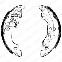 Комлект тормозных накладок DELPHI LS1858