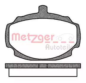 Комплект тормозных колодок METZGER 0049.00