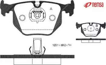 Комплект тормозных колодок METZGER 0381.20