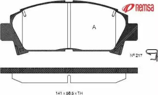 Комплект тормозных колодок METZGER 0427.02