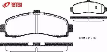 Комплект тормозных колодок METZGER 0431.10