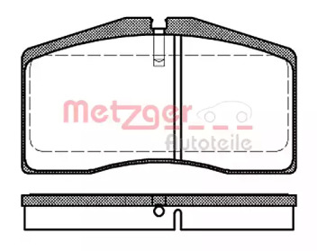 Комплект тормозных колодок METZGER 1170728