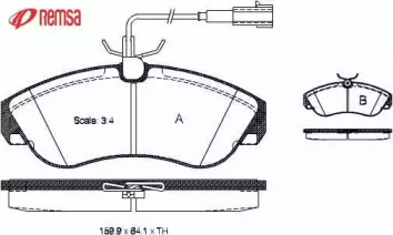 Комплект тормозных колодок METZGER 0487.11