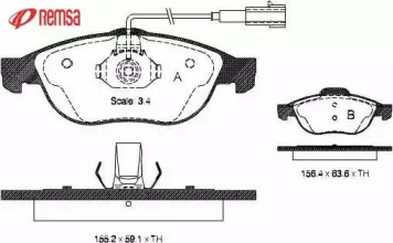 Комплект тормозных колодок METZGER 0660.22