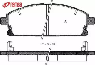 Комплект тормозных колодок METZGER 0674.12