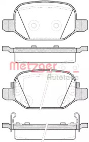 Комплект тормозных колодок METZGER 0727.52