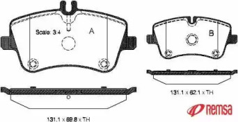 Комплект тормозных колодок METZGER 0768.00