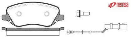 Комплект тормозных колодок METZGER 0879.02