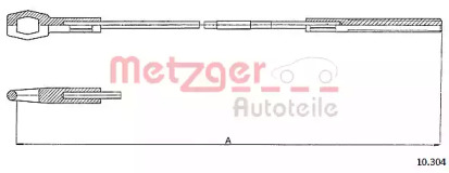 Трос METZGER 10.304