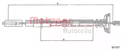 Трос METZGER 10.317