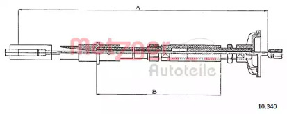 Трос METZGER 10.340