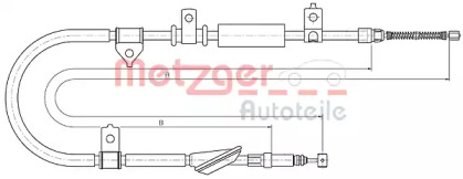 Трос METZGER 10.5236