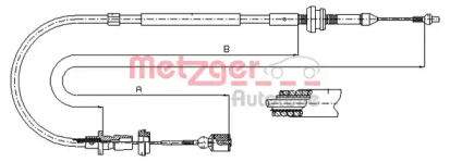 Трос METZGER 10.0861