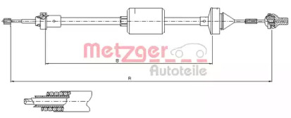 Трос METZGER 10.2842