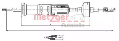 Трос METZGER 10.3412