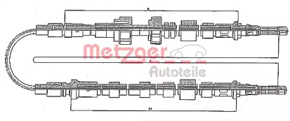 Трос METZGER 10.535