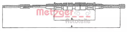 Трос METZGER 10.743