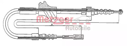 Трос METZGER 10.7541