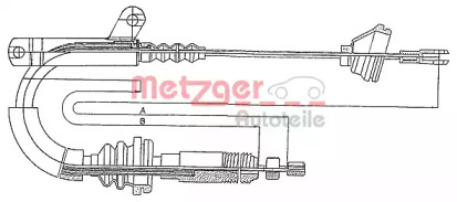 Трос METZGER 10.817