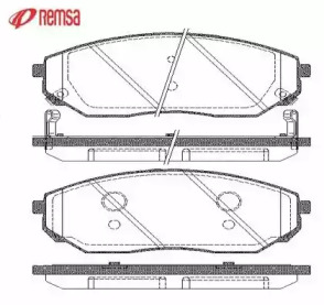 Комплект тормозных колодок METZGER 1041.02