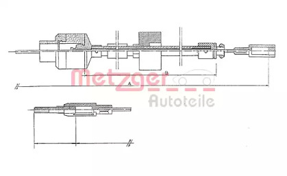 Трос METZGER 11.224