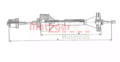 Трос METZGER 11.290