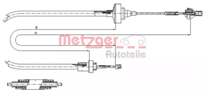 Трос METZGER 11.2871