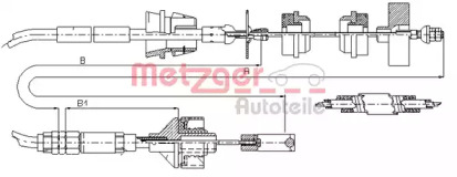 Трос METZGER 11.3038