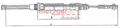 Трос METZGER 11.606