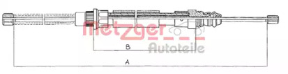 Трос METZGER 11.607