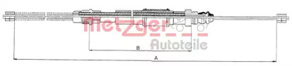 Трос METZGER 11.6594