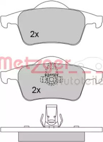 Комплект тормозных колодок METZGER 1170011