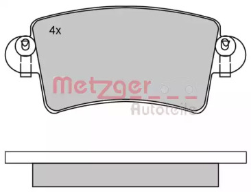 Комплект тормозных колодок METZGER 1170171