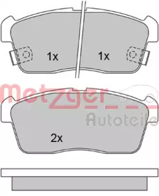 Комплект тормозных колодок METZGER 1170197