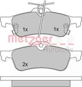 Комплект тормозных колодок METZGER 1170247