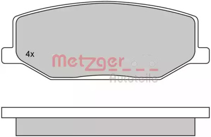 Комплект тормозных колодок METZGER 1170259