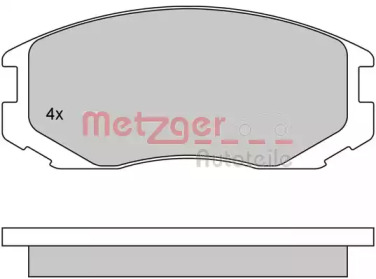 Комплект тормозных колодок METZGER 1170294