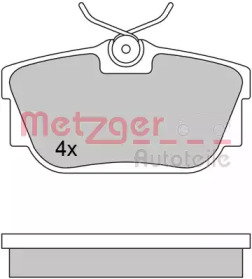 Комплект тормозных колодок METZGER 1170332