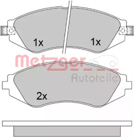 Комплект тормозных колодок METZGER 1170391