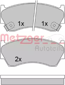 Комплект тормозных колодок METZGER 1170433