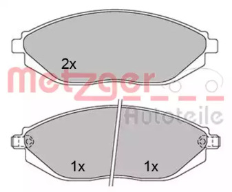 Комплект тормозных колодок METZGER 1170446